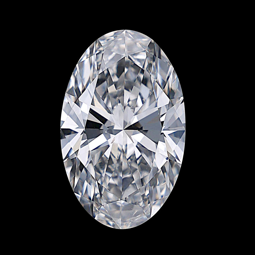 5.04 CT., OVAL CUT LAB GROWN DIAMOND, F, VS1