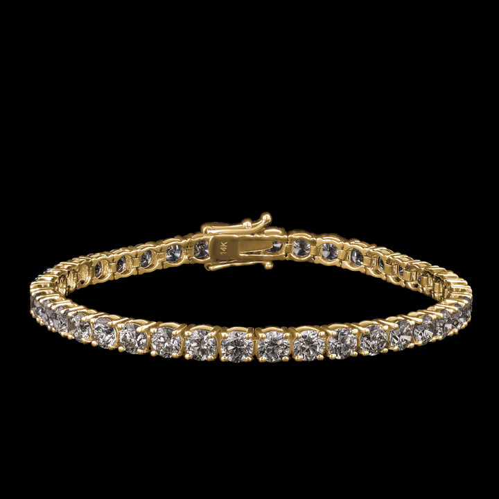 7" Tennis Bracelet: 14k Gold, 10.25 CTTW, Lab Grown Diamonds, E/F VS1