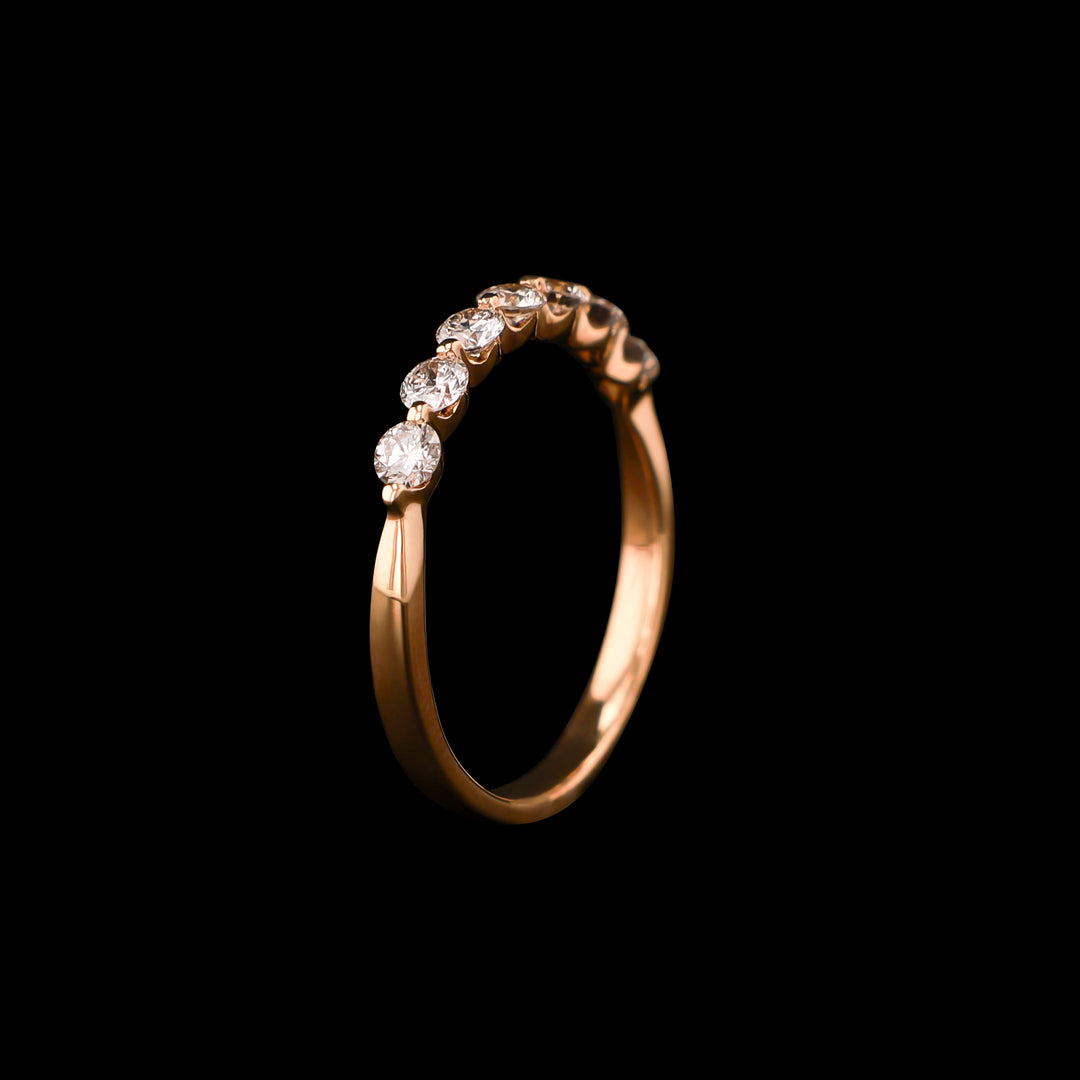 Natural Diamond, 14k Rose Gold, .5 CTTW Band- Artisan Diamond